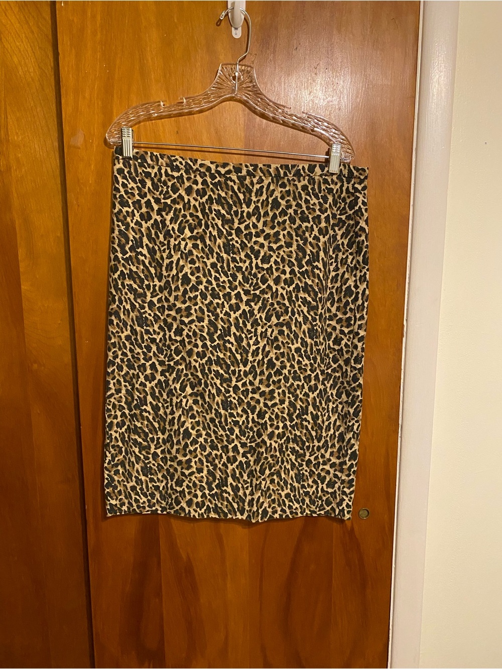 J. Crew Classic Leopard Print Pencil Skirt - Tan and Black, Women Size 10